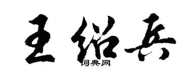 胡问遂王绍兵行书个性签名怎么写