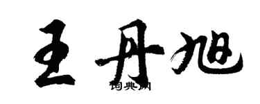 胡问遂王丹旭行书个性签名怎么写