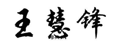 胡问遂王慧锋行书个性签名怎么写