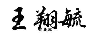 胡问遂王翔毓行书个性签名怎么写