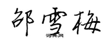 王正良邵雪梅行书个性签名怎么写