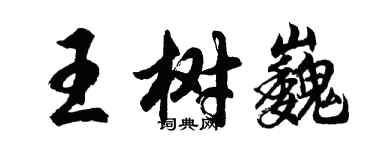 胡问遂王树巍行书个性签名怎么写