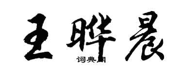 胡问遂王晔晨行书个性签名怎么写