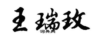 胡问遂王瑞玫行书个性签名怎么写