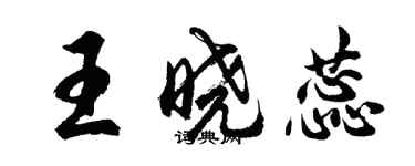 胡问遂王晓蕊行书个性签名怎么写