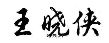 胡问遂王晓侠行书个性签名怎么写