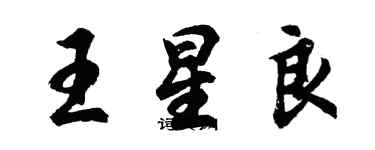 胡问遂王星良行书个性签名怎么写