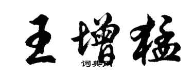 胡问遂王增猛行书个性签名怎么写