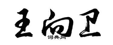 胡问遂王向卫行书个性签名怎么写