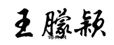 胡问遂王朦颖行书个性签名怎么写