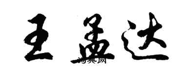 胡问遂王孟达行书个性签名怎么写