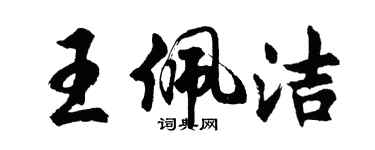 胡问遂王佩洁行书个性签名怎么写