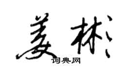 王正良姜彬行书个性签名怎么写