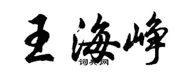 胡问遂王海峥行书个性签名怎么写