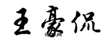 胡问遂王豪侃行书个性签名怎么写
