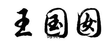 胡问遂王国囡行书个性签名怎么写