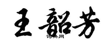 胡问遂王韶芳行书个性签名怎么写