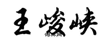 胡问遂王峻峡行书个性签名怎么写