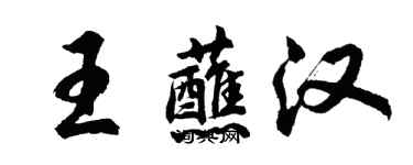 胡问遂王蘸汉行书个性签名怎么写