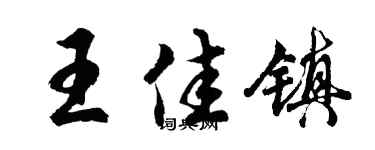 胡问遂王佳镇行书个性签名怎么写