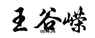 胡问遂王谷嵘行书个性签名怎么写