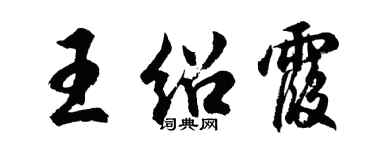 胡问遂王绍霞行书个性签名怎么写