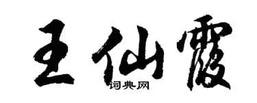 胡问遂王仙霞行书个性签名怎么写