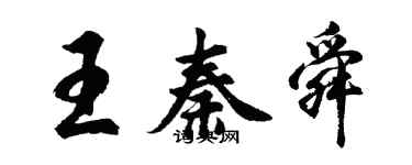胡问遂王秦舜行书个性签名怎么写