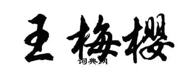胡问遂王梅樱行书个性签名怎么写