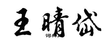 胡问遂王晴岱行书个性签名怎么写
