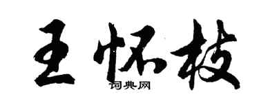 胡问遂王怀枝行书个性签名怎么写