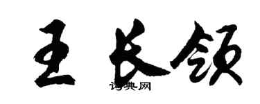 胡问遂王长领行书个性签名怎么写