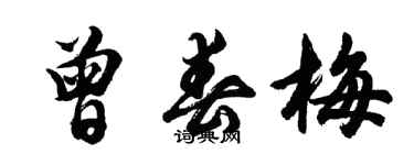 胡问遂曾春梅行书个性签名怎么写