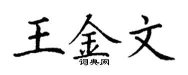 丁谦王金文楷书个性签名怎么写