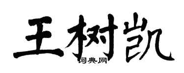 翁闿运王树凯楷书个性签名怎么写