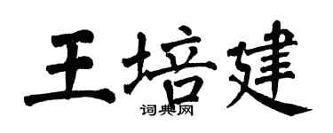 翁闿运王培建楷书个性签名怎么写