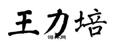 翁闿运王力培楷书个性签名怎么写