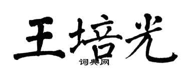 翁闿运王培光楷书个性签名怎么写