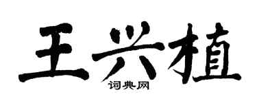 翁闿运王兴植楷书个性签名怎么写