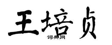 翁闿运王培贞楷书个性签名怎么写