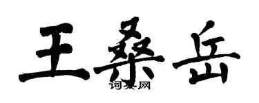 翁闿运王桑岳楷书个性签名怎么写