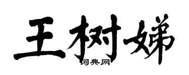 翁闿运王树娣楷书个性签名怎么写