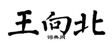 翁闿运王向北楷书个性签名怎么写