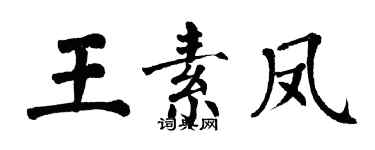 翁闿运王素凤楷书个性签名怎么写