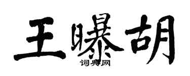 翁闿运王曝胡楷书个性签名怎么写