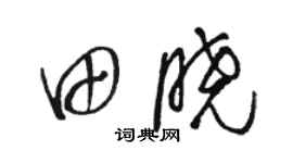 骆恒光田晓草书个性签名怎么写