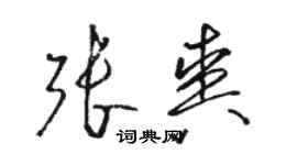 骆恒光张爽草书个性签名怎么写