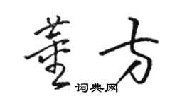 骆恒光董方草书个性签名怎么写