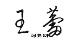 骆恒光王蕾草书个性签名怎么写