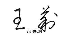 骆恒光王莉草书个性签名怎么写